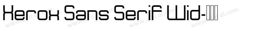 Xerox Sans Serif Wid字体转换